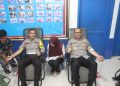 Sambut Hari Lalu Lintas Ke – 69, Satlantas Polres Langkat Gelar Bakti Sosial Donor Darah