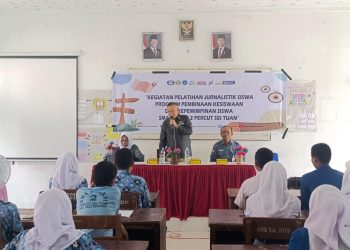 Sekretaris SPS Sumut Hendrik Prayitno Tantang Siswa SMAN 2 Percut Sei Tuan Jadi Jurnalis