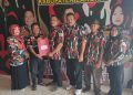 Mewakili ketua Pengadilen Sembiring SH, MH, Bsc Sekretaris LMP Langkat Serahkan SK Definitif untuk MAC Laskar Merah Putih Kecamatan Brandan Barat