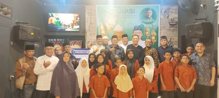 Anto Genk Ketua JMSI Sumut ” Cintai dan Sayangi Anak Yatim Dengan Berbagi “