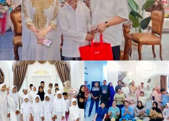 Lebaran Ke 8, Kediaman Ketua JMSI Sumut Dipenuhi Anak Yatim & Piatu