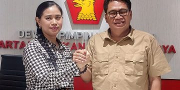 Bendum Gerindra Sumut Merry Amelia Prasetyo (Bunda Yin) dan CEO Sumut24 Rianto Dorong Gagasan KOMID Dukung Prabowo